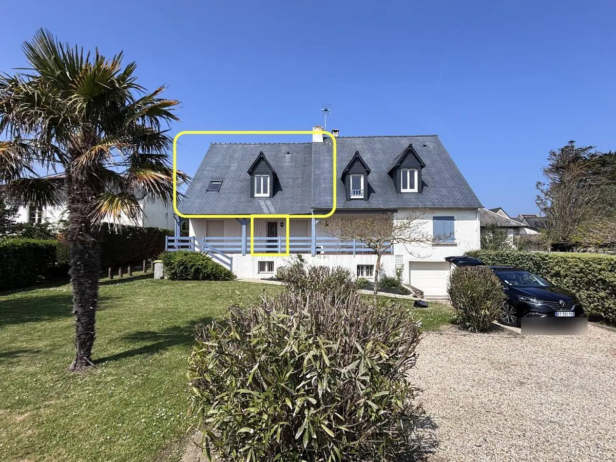 La maison, avec l'appartement au premier étage
